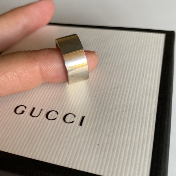 Authentic Gucci Icon Silver Pinkie Ring - Picture 5 of 7